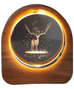 Velador Cristal 3D - Ciervo