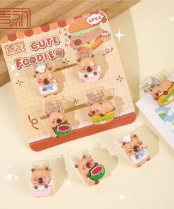 Set de 4 clips multiuso Capybara