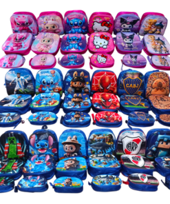 Alternative view of Set de Mochila + Lunchera + Cartuchera - Tonos AZULES