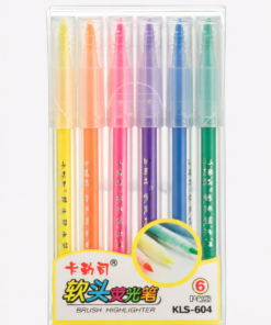 Resaltadores colores x6 pcs