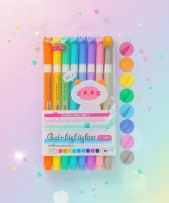 Alternative view of Marcadores Doble punta x8 - Gatitos