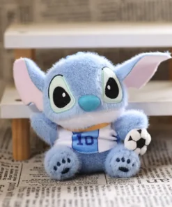 Alternative view of Llavero Peluche - Angel y Stitch con accesorios
