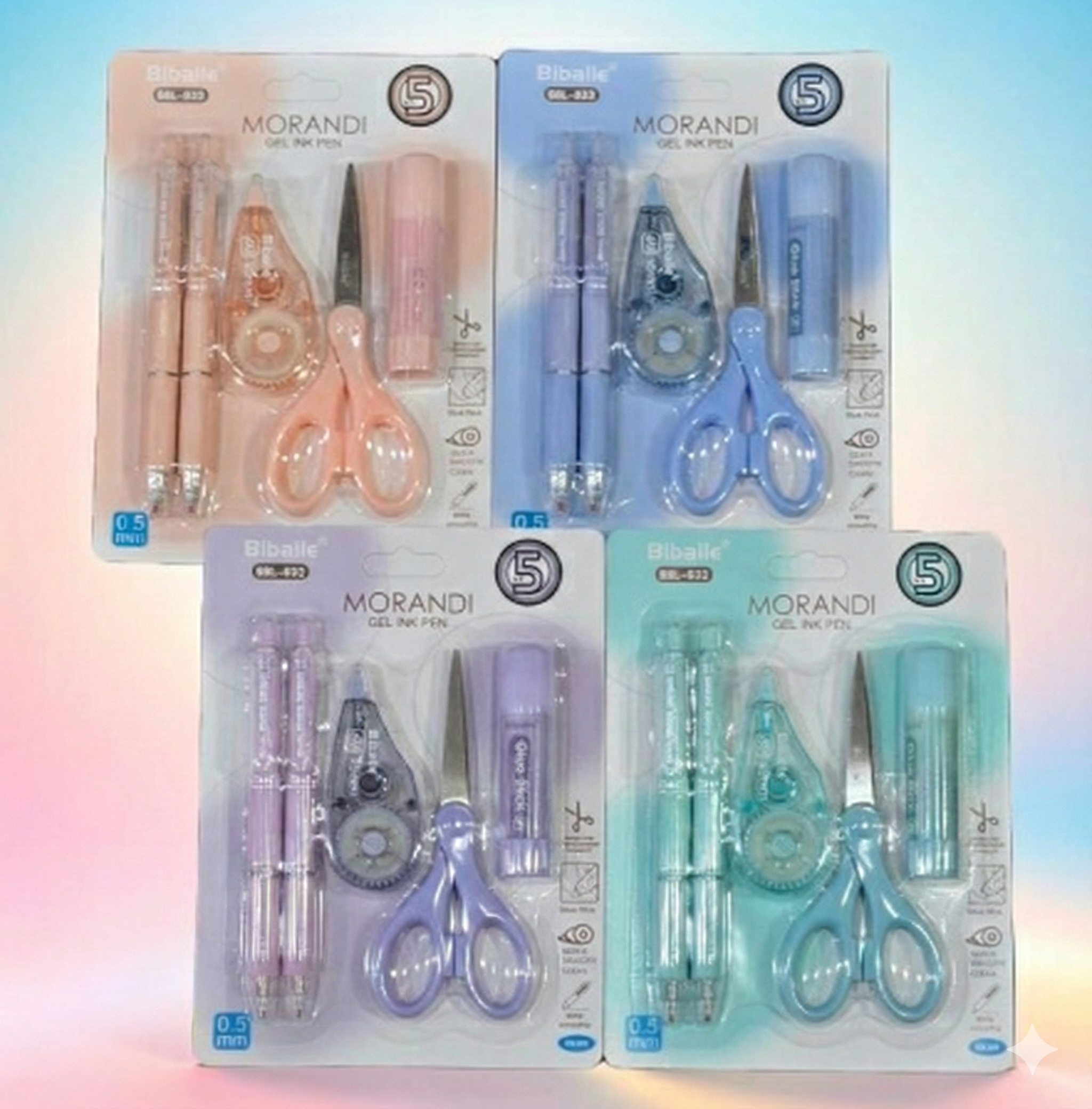 Set Escolar x5 - Colores - Imagen 2