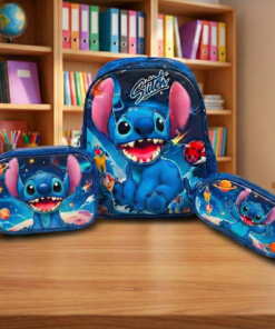 Set de Mochila + Lunchera + Cartuchera - Tonos AZULES