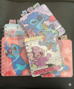 Mini Libreta con 3 separadores - Stitch