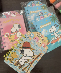 Mini Libreta con 4 separadores - Snoopy
