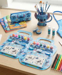 Set escolar para pintar - Stitch