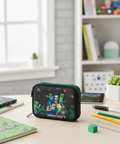 Cartuchera Textil 2 Pisos – Minecraft - Mooving