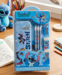 Set escolar con Cartuchera - Stitch