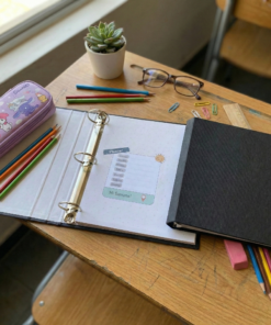 Alternative view of Carpeta Escolar N3 - Lisa Negra