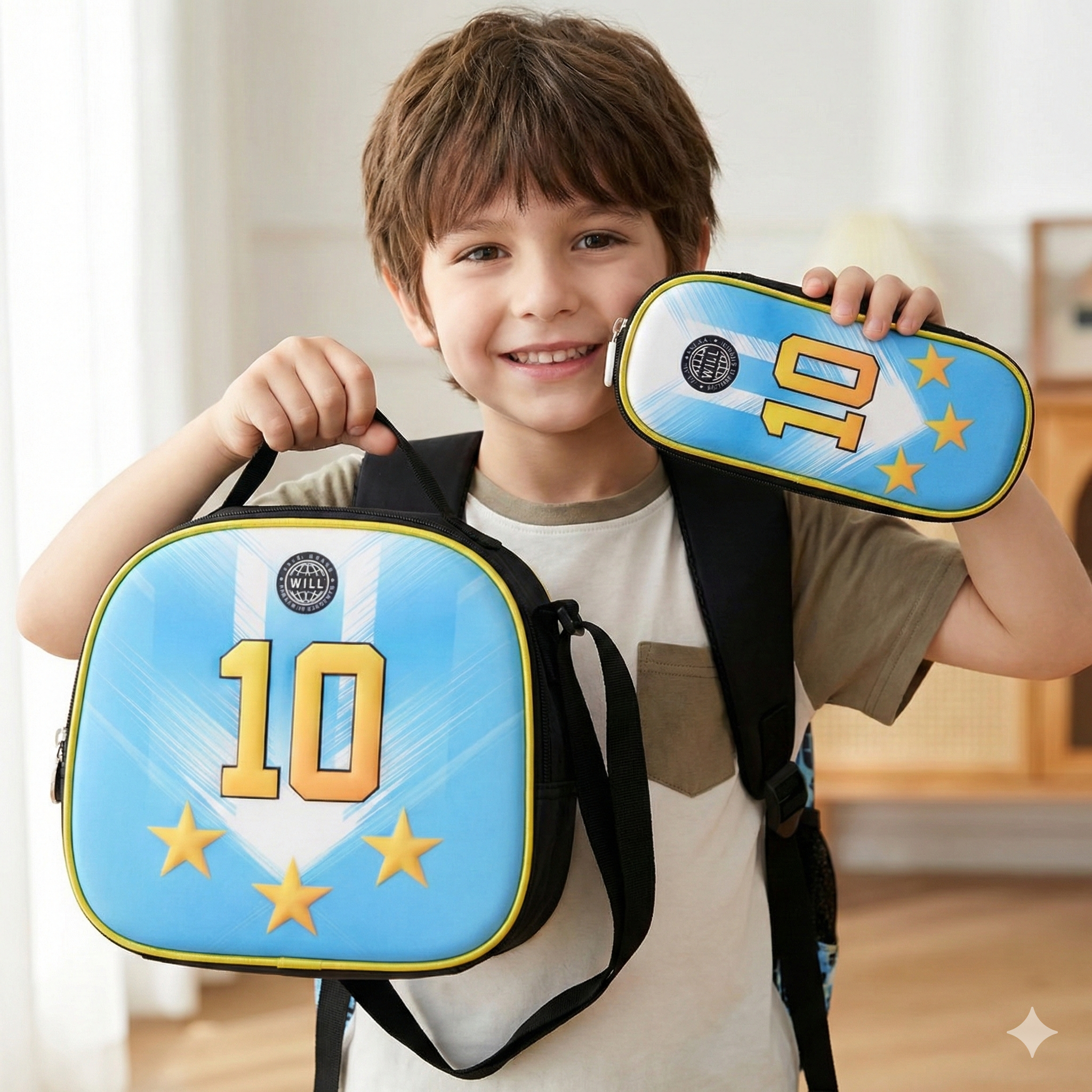 Set Mochila x4 con Carro 16’’ - FUTBOL - Imagen 11