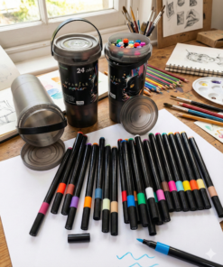 Marcador Punta Pincel x24