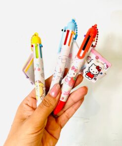 Lapicera con cuadernito x10 colores - Sanrio