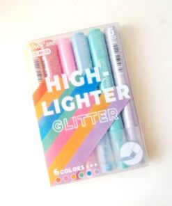 Marcador Glitter x6 - high lighter