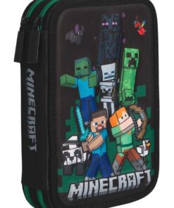 Alternative view of Cartuchera Textil 2 Pisos – Minecraft - Mooving