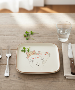 Alternative view of Plato Cuadrado - Gatitos