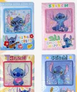 Cuaderno de Cuero con Brillo agua - Stitch