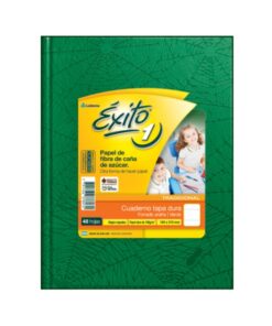 Cuaderno tapa dura 48 hojas rayadas VERDE - EXITO