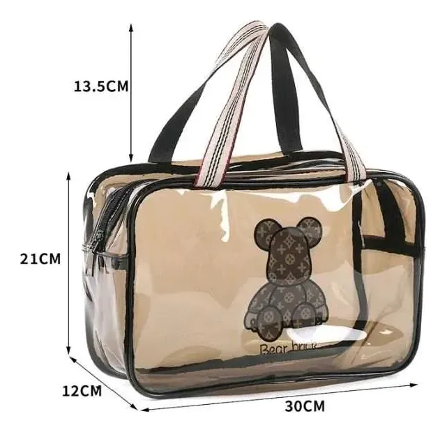 Porta Cosmético Transparente - Oso - Imagen 3