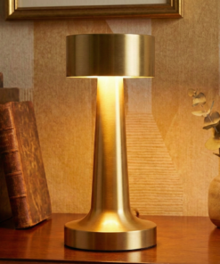 Velador Tactil torre - Dorado