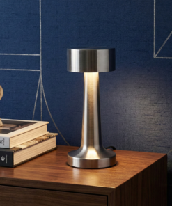 Velador Tactil torre - Plateado