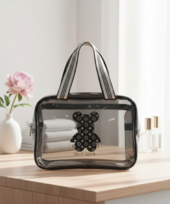 Porta Cosmético Transparente - Oso