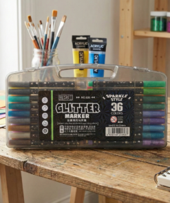 Marcador Glitter x36 con valija