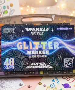 Marcador Glitter x48 con valija
