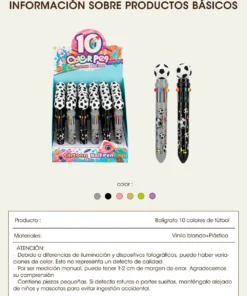 Alternative view of Boligrafo 10 Colores - Pelota