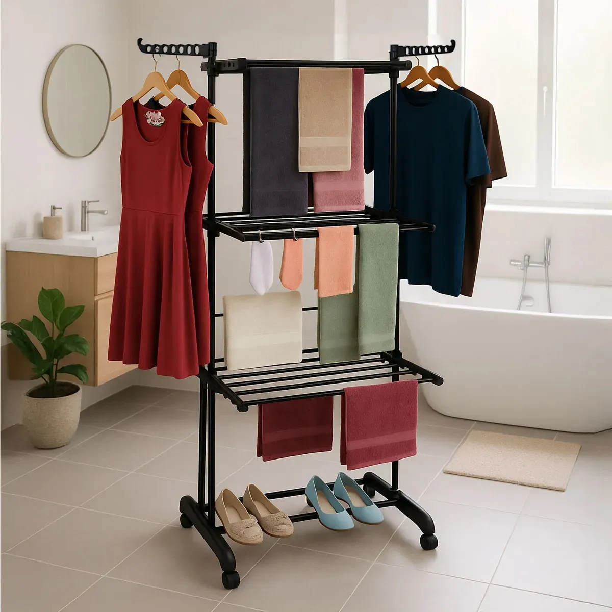 Tender Vertical - 3 niveles - NEGRO