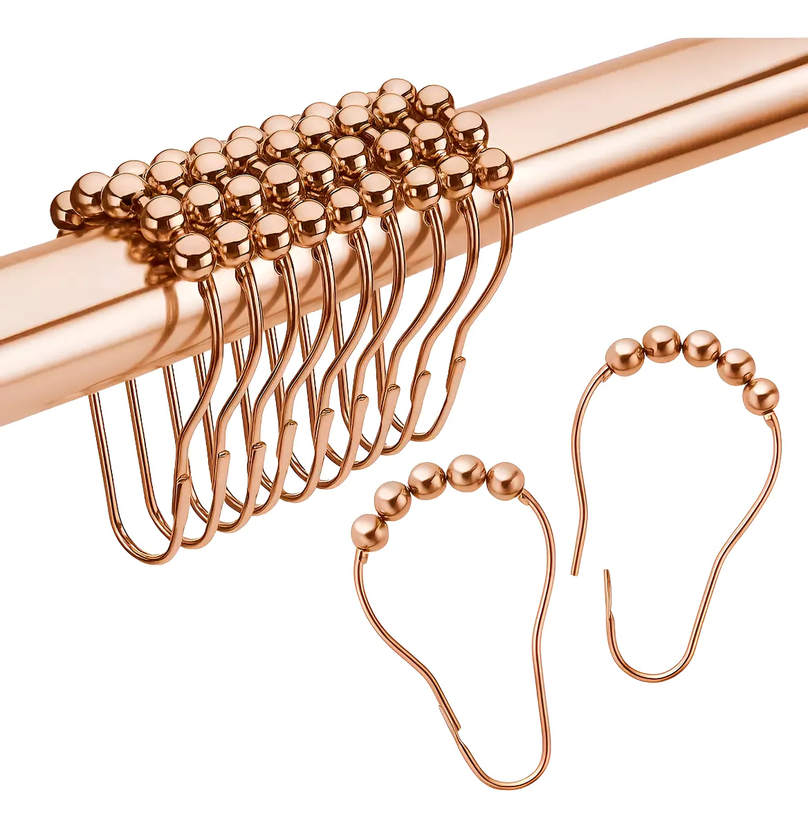 Ganchos Metalicos para Cortina Dorado