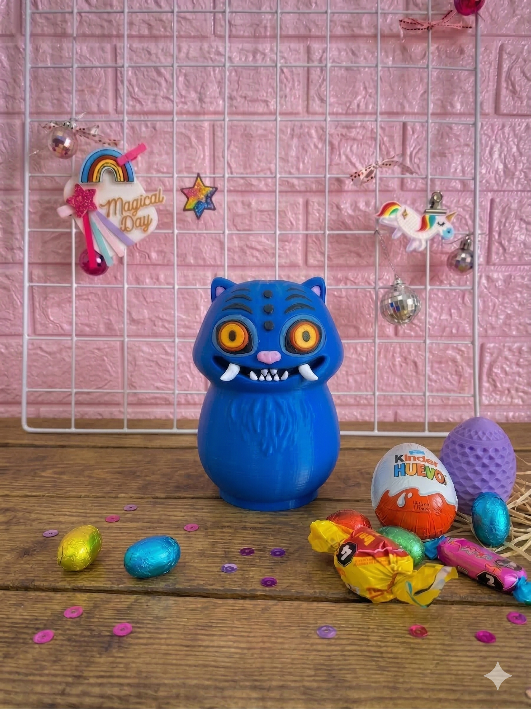 Cruchis 3D Guerreras K-POP Azul - Alcancia/Guardatuti