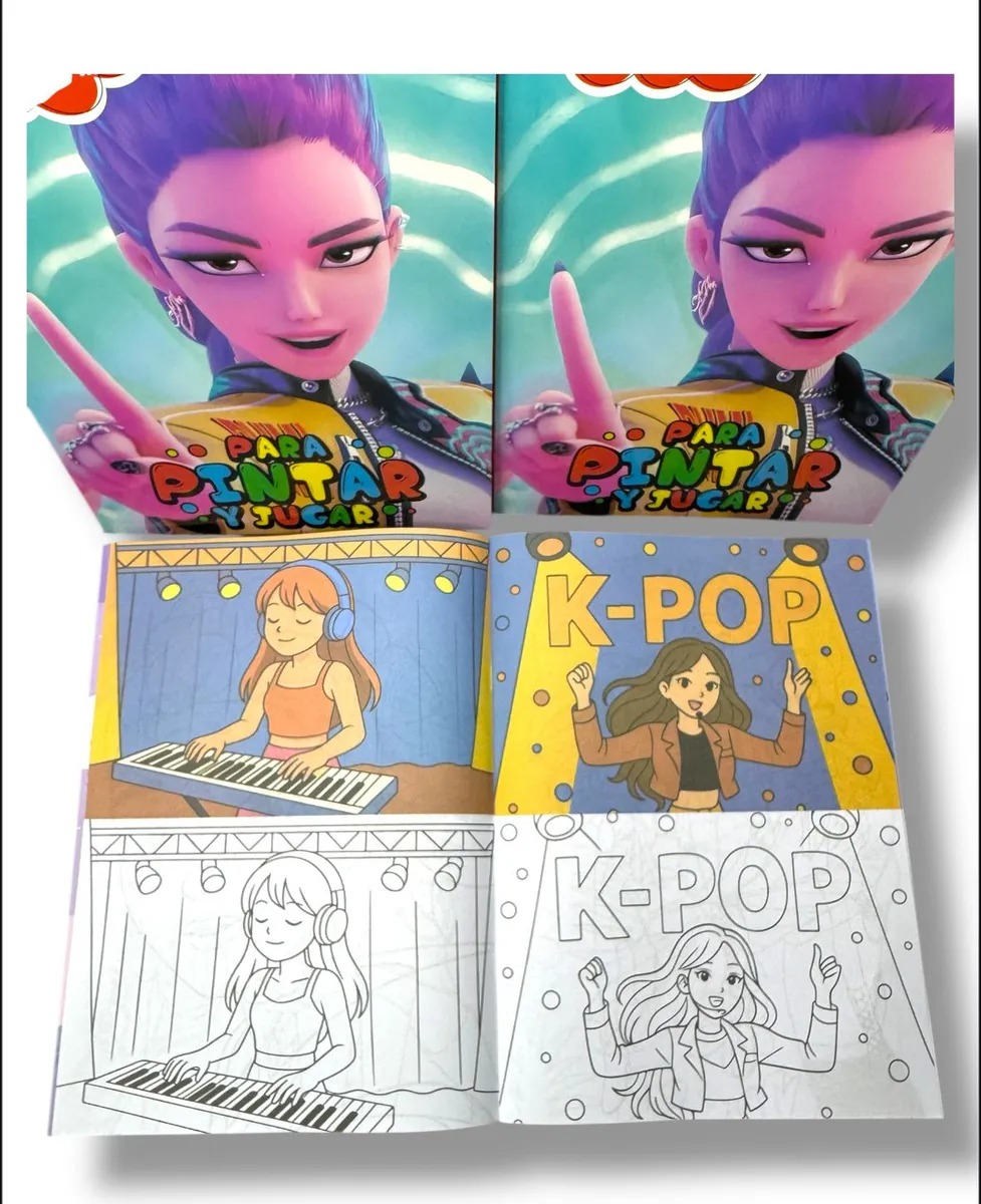 Cuaderno para pintar K-POP - Imagen 3