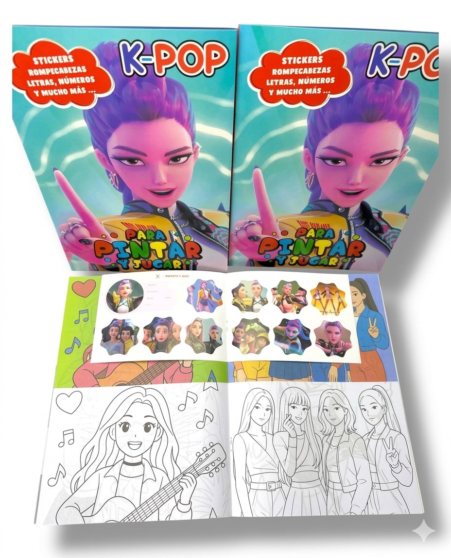 Cuaderno para pintar K-POP - Imagen 2
