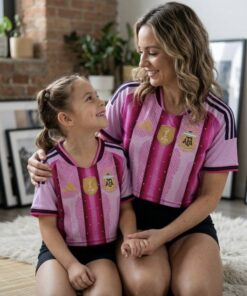 PRECIO LANZAMIENTO Camiseta ROSA Seleccion Argentina con strass - ADULTO