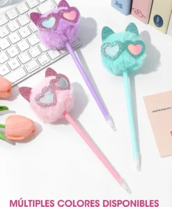 Lapicera Peluche - Gatito