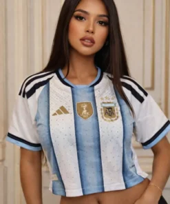 Alternative view of CURVA COMPLETA - 5 Camisetas CELESTE con strass- Selección Argentina - ADULTO