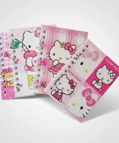 Pack x4 Mini Cuadernos Hello Kitty
