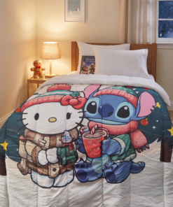 Acolchado Economico - Stitch + Kitty