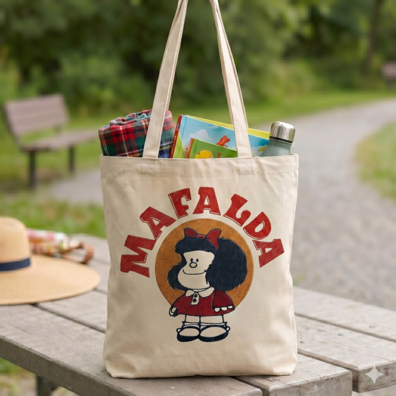 Bolso Tote Bag Basic - Mafalda - Hola Deco