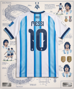 Alternative view of CURVA COMPLETA - 7 Camisetas Selección Argentina - INFANTIL