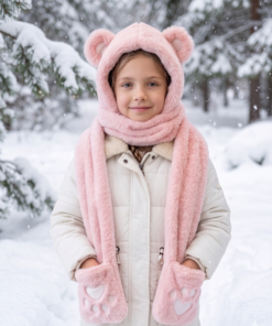Gorro + Bufanda + Guante - Osito