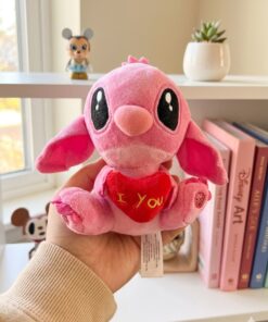 Alternative view of Llavero Peluche - Angel y Stitch con accesorios