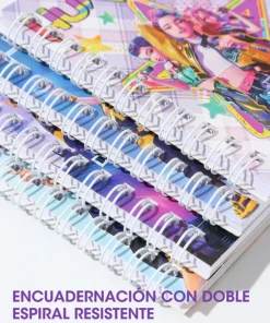 Alternative view of Cuaderno x4 - K-POP