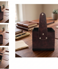 Alternative view of Canasta Matero Cubo Rigido - Chocolate