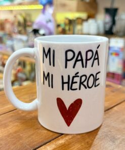Taza ceramica - Papá heroe