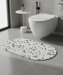 Alfombra Ovalada de Goma para Baño