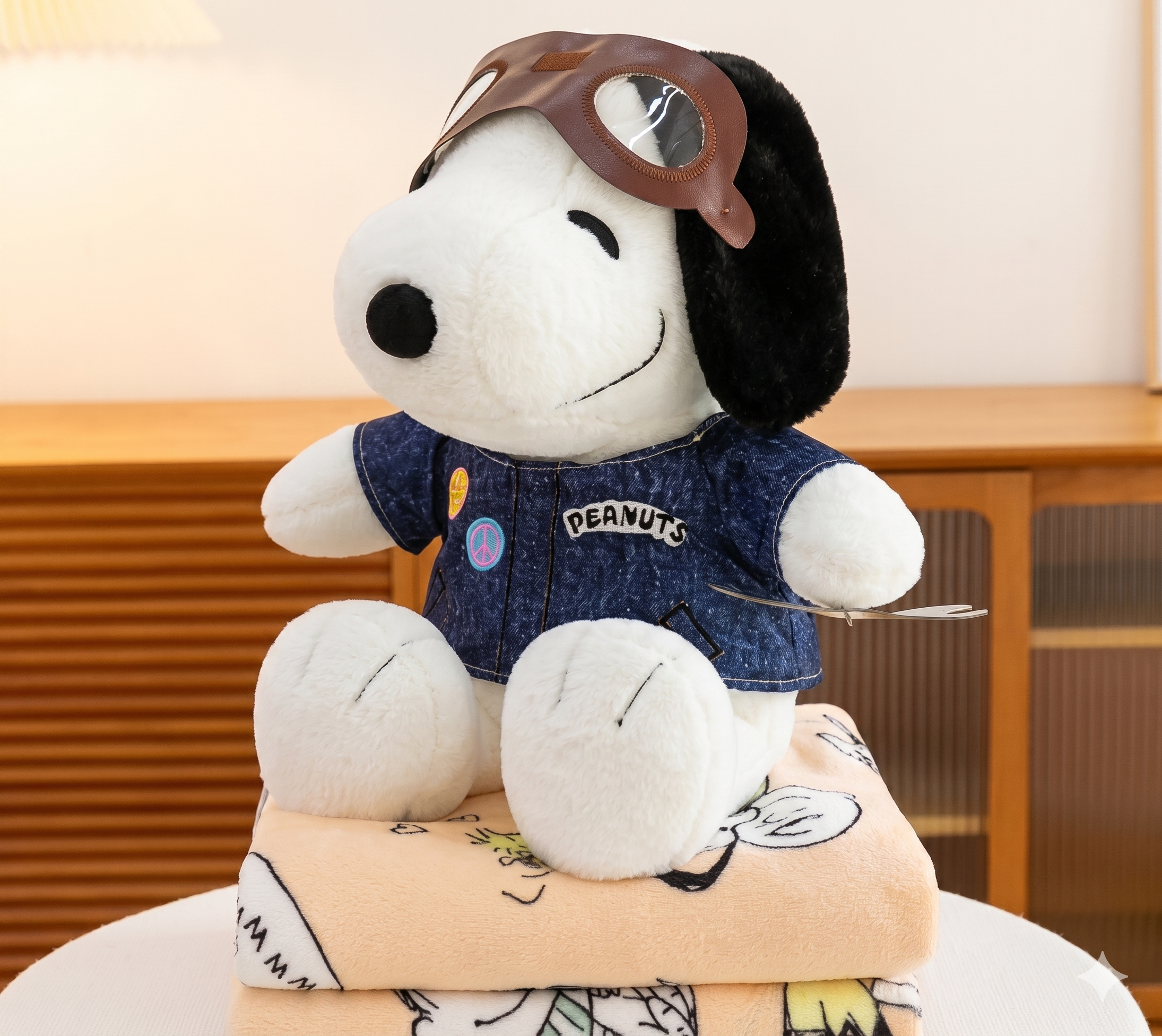Peluche con manta - Snoopy