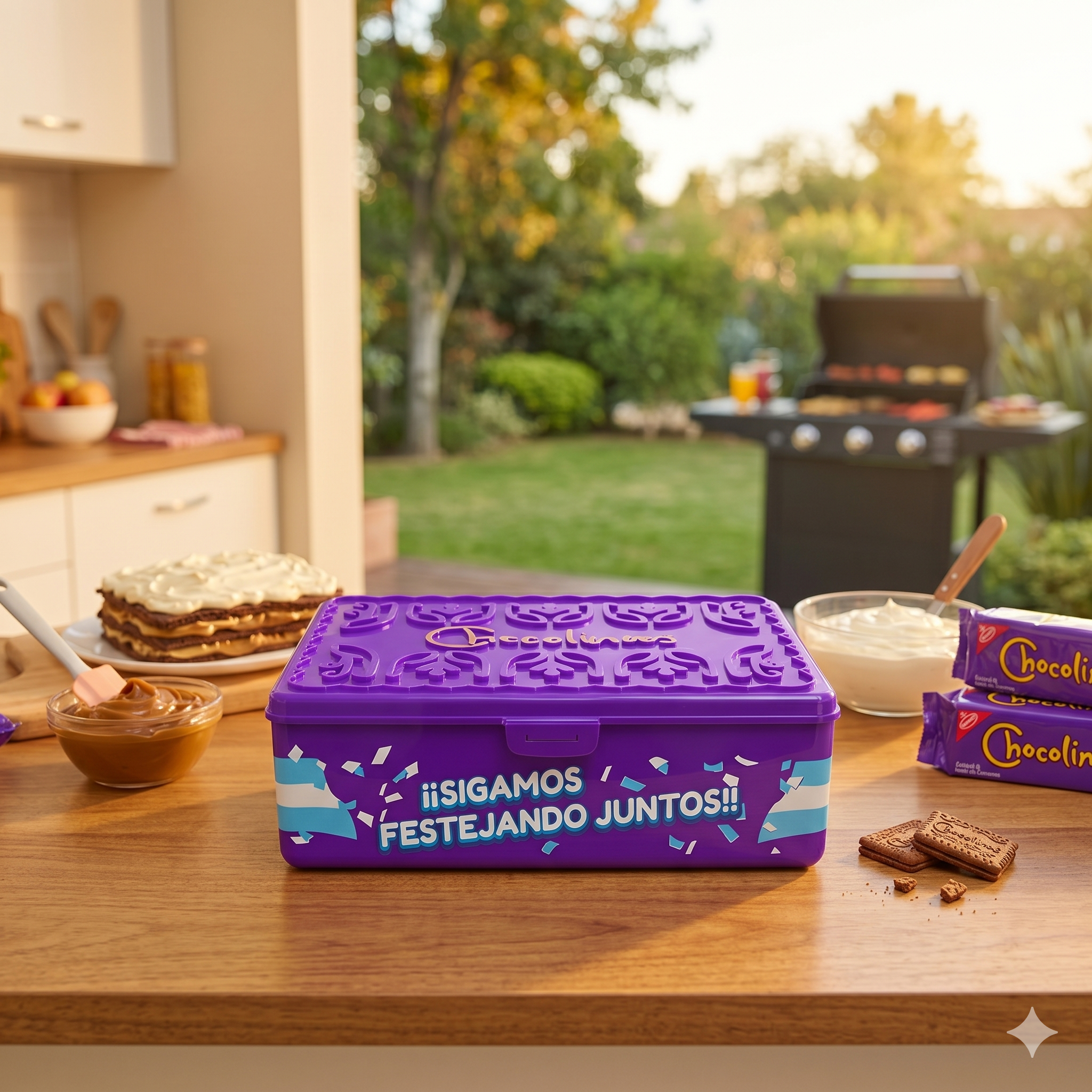 Molde para CHOCOTORTA+3 paquetes de chocolinas grandes de REGALO