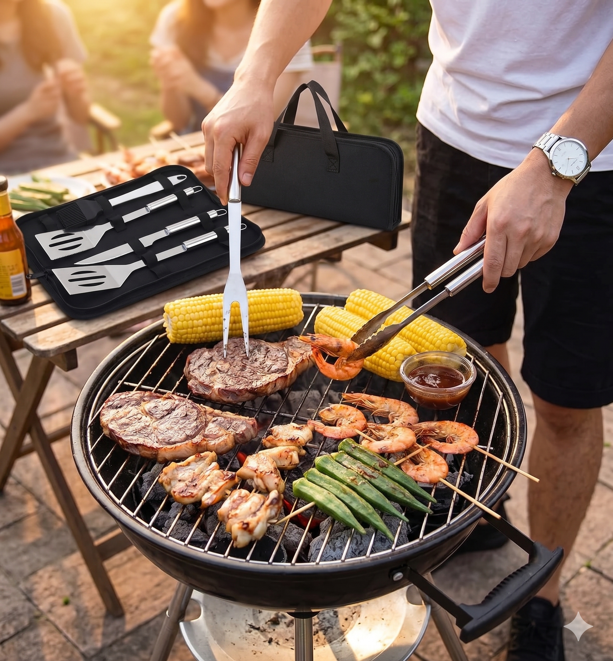 Set Asador x5 + Estuche - Imagen 4